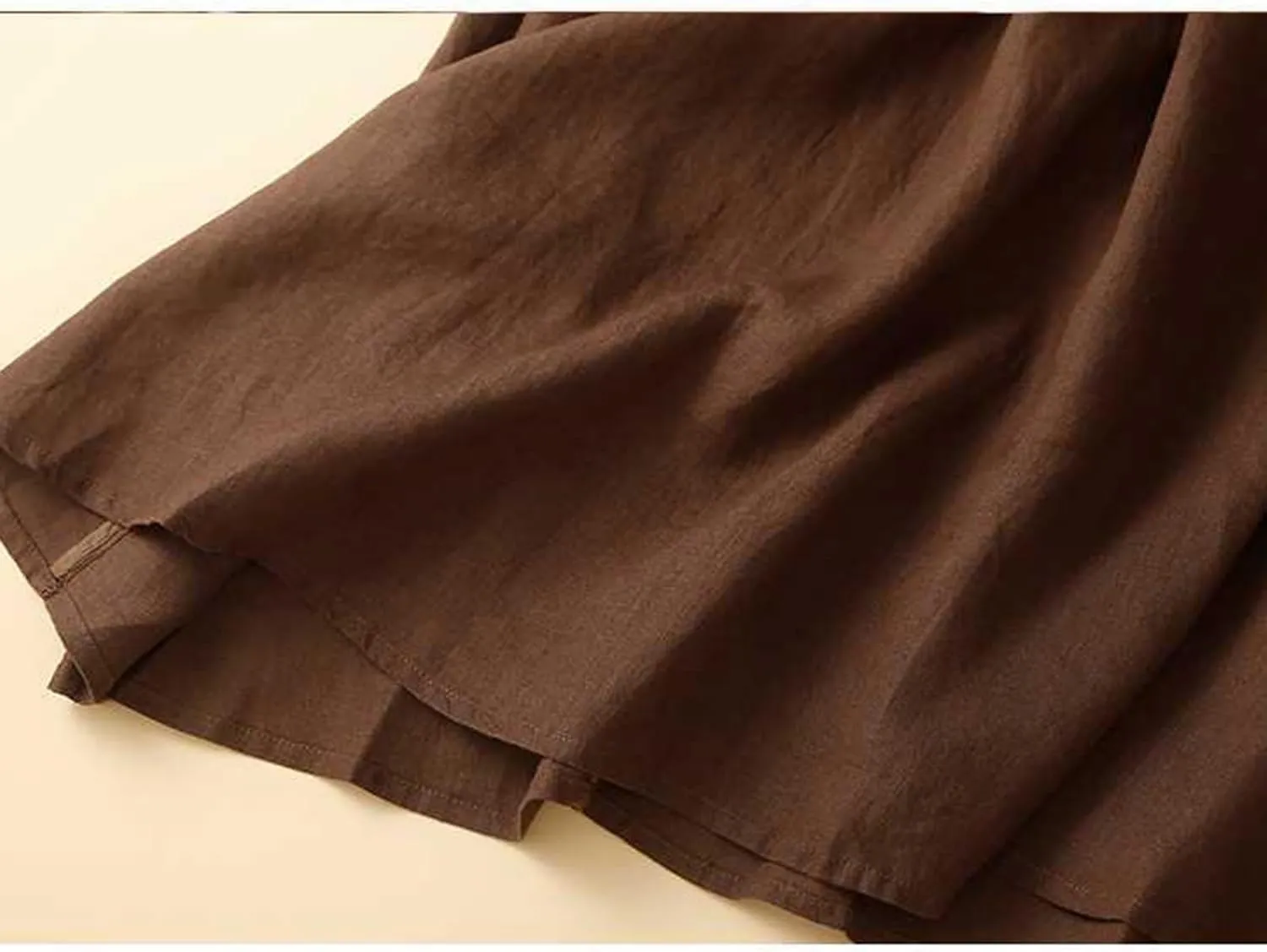 2025 Trendy Skirts for Women Solid Elastic High Waisted Tiered Frill Ruffled Flowy Skorts Summer Casual Loose Skirt