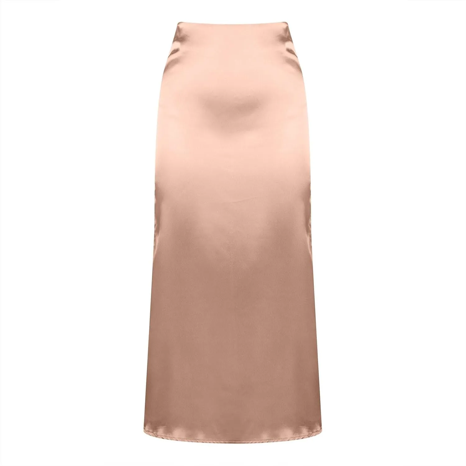 2025 Women Long Satin Summer Skirt Elegant High Waist Cocktail Party Wedding Maxi Skirts A-Line Casual Comfy Skirt