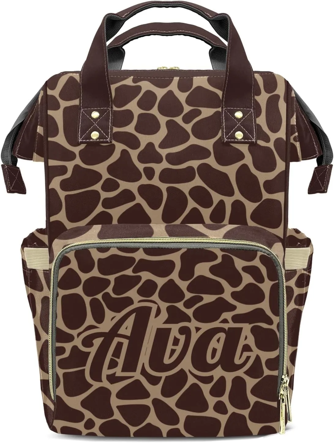 Animal Pattern Mummy Bags Custom with Name Personalized Diaper Bags Backpack Presents