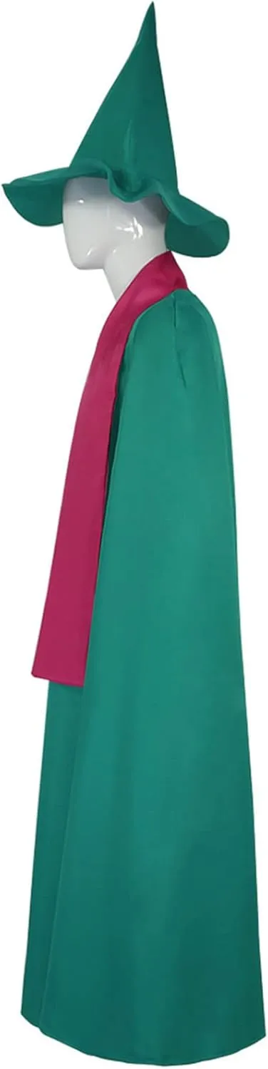 AwwwCos Game Deltarune Ralsei Cosplay Costume Green Wizard Cape Halloween Party Christmas Stage Outfit Cloak Scarf Hat