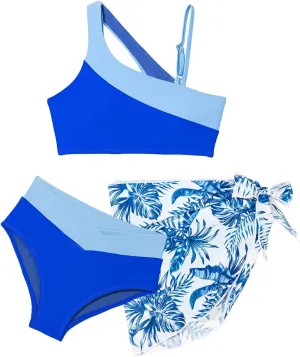 blibean Teen Girls 2025 Swimsuits Tween Kids Cutout Bathing Suits Bikini Set Size 6-15 Years