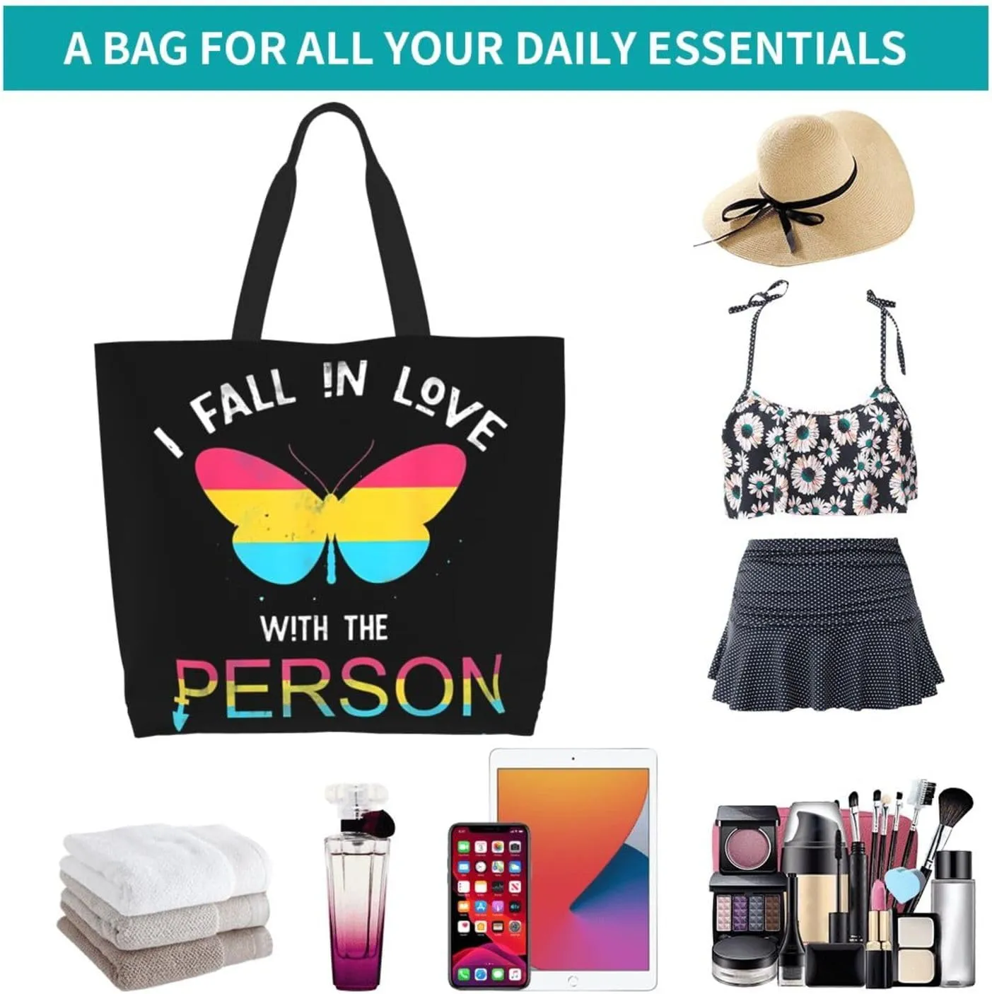 Bright Mushrooms Women's Tote Bag Large Capacity Single Shoulder Bags Handbag for Shopping Work
