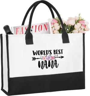 Canvas Tote Bag Canvas Beach Bag,Mothers Day Christmas Birthday Gifts,Thoughtful Gifts,Funny Getaway Shopping Bag Gift.