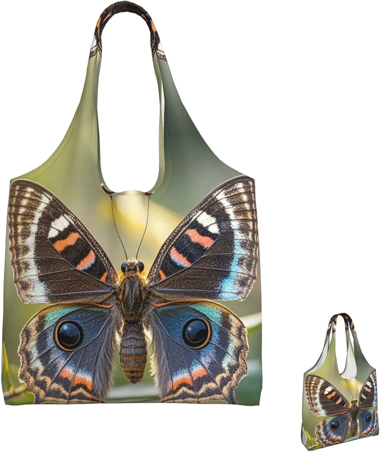 Canvas Tote Bag Reusable Grocery Bags Lightweight Handbag blue and white Tote Bag for Shopping Cloth Bags