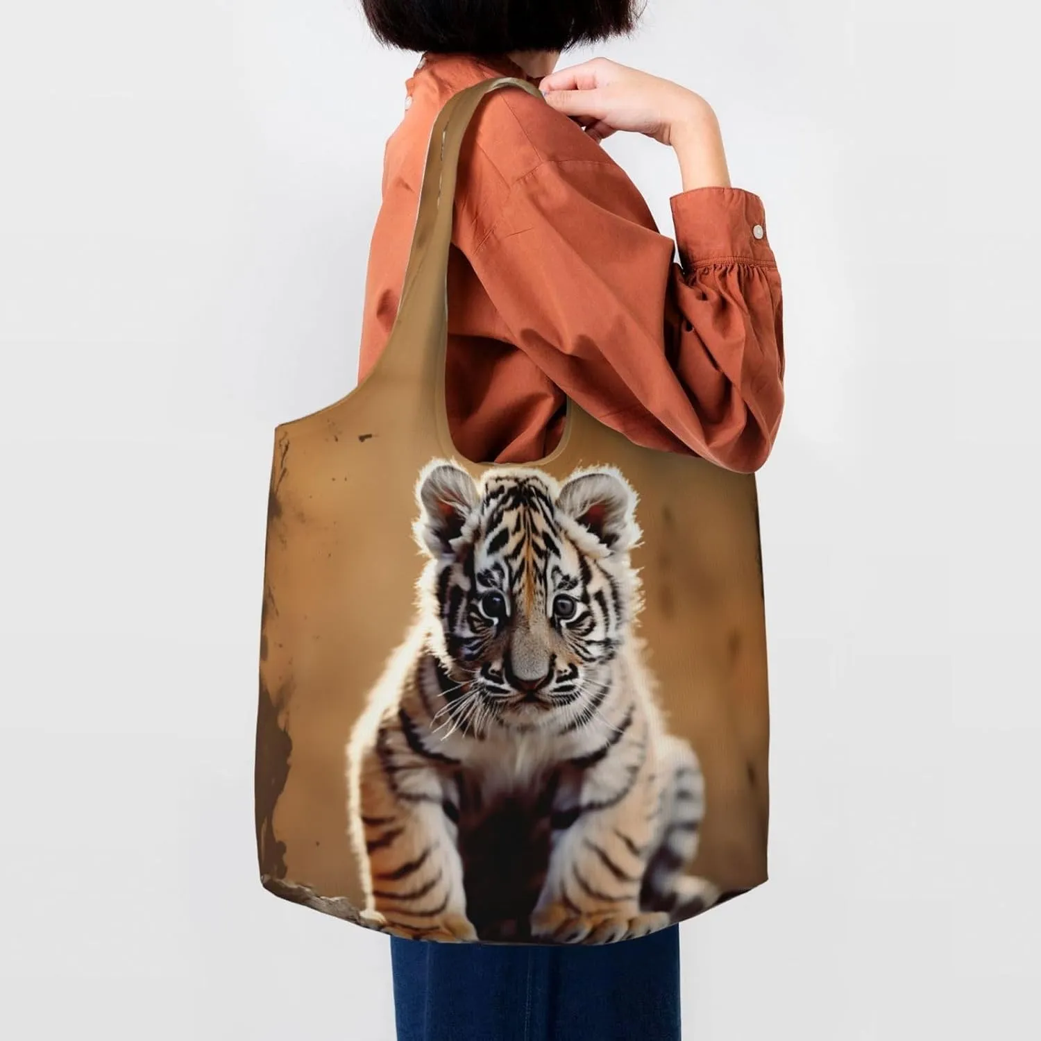 Canvas Tote Bag Reusable Grocery Bags Lightweight Handbag Northern Lights Tote Bag for Shopping Cloth Bags