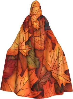 Cfpolar Halloween Hooded Cloak for Men Women, Capes With Hood & Neck Tie, Long Adult Cloaks