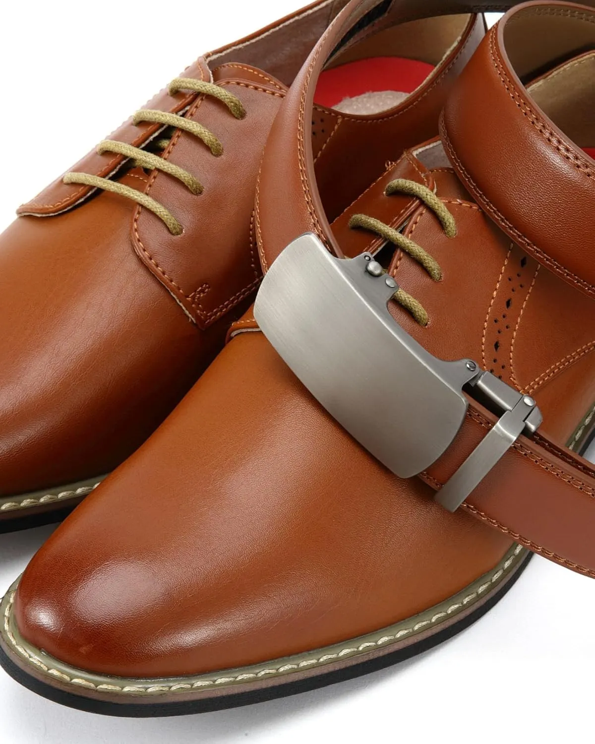 CHAOREN Leather Ratchet Belt Men 2 Pack - Customizable Fit, Effortless Style (35mm)