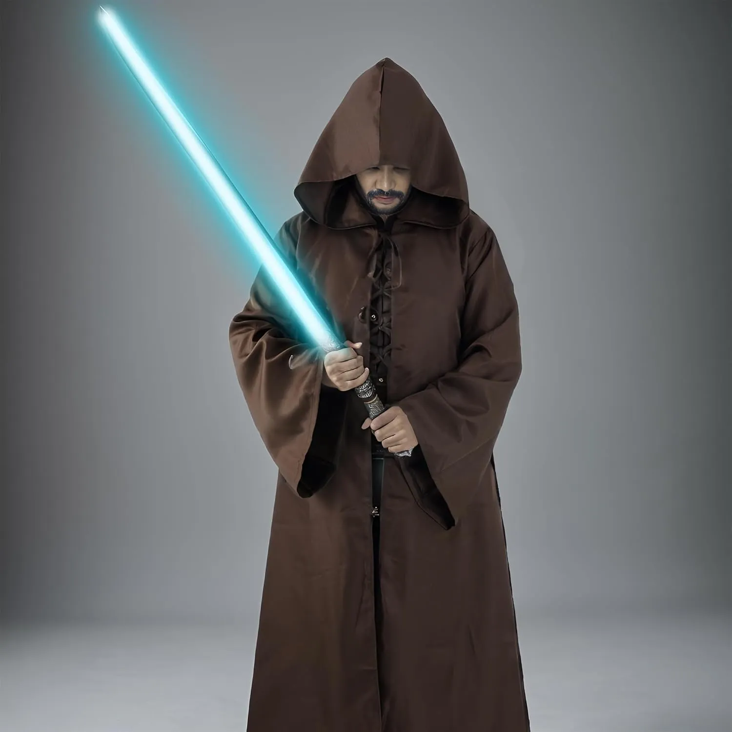 Cloak Robe Costume for Men Knight Costume Cosplay Halloween Hooded Uniform for Men