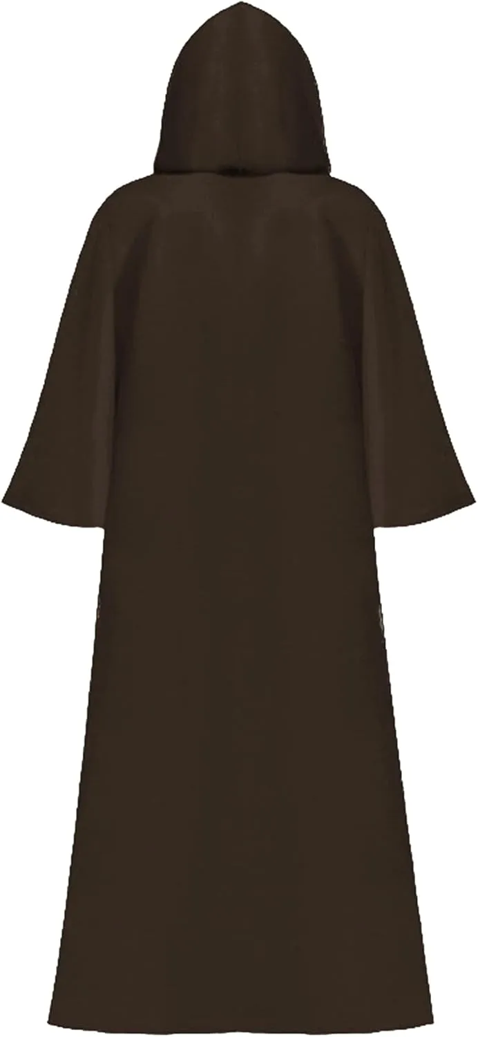 Cloak Robe Costume for Men Knight Costume Cosplay Halloween Hooded Uniform for Men