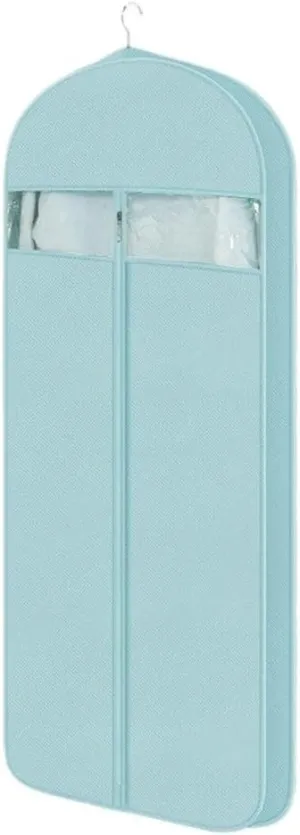 Clothes Cover 5 Pack 4.3" Gusseted Garment Bags for Hanging Clothes Travel with Clear Window Suit Bags (Color : Blue, Size : 60 * 90cm)