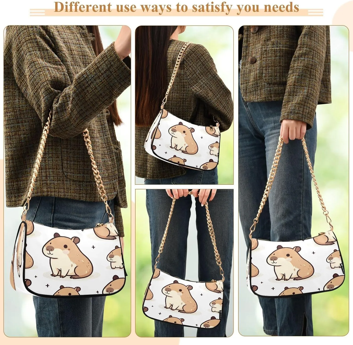 Colorful Flowers Blooming Hand Bags for Women, Crossbody Travel Bags for Women