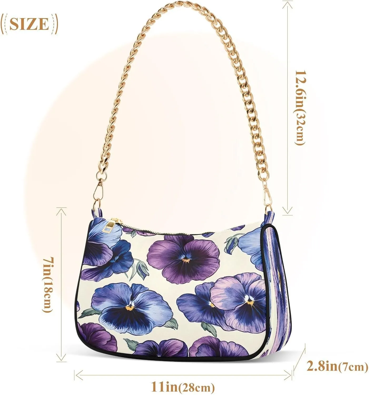 Colorful Flowers Blooming Hand Bags for Women, Crossbody Travel Bags for Women