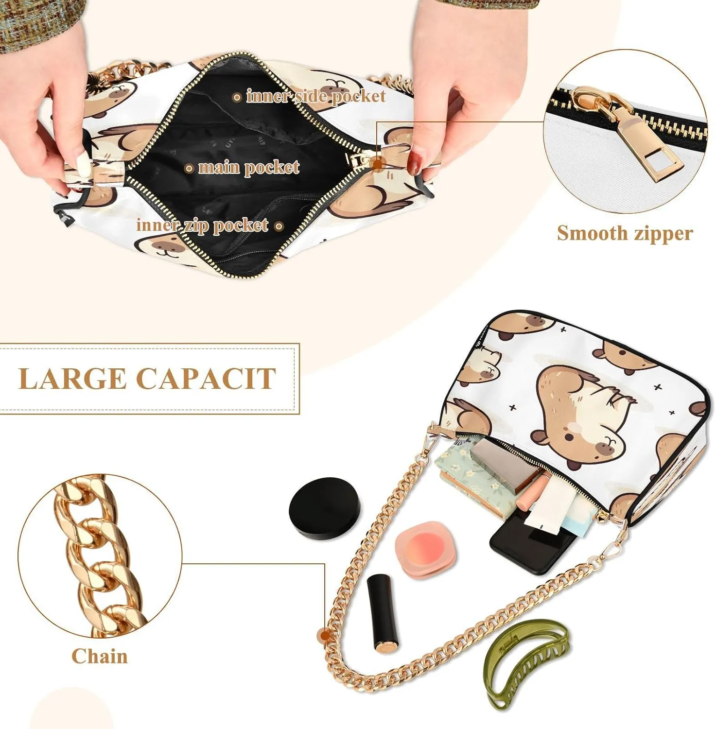 Colorful Flowers Blooming Hand Bags for Women, Crossbody Travel Bags for Women