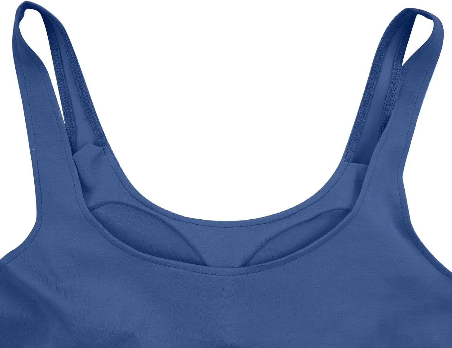 Cotton Tank Top with Built in Bra for Women Adjustable Strap Workout Camisole Yoga Shirts Layer Padded Bra Tank Tops