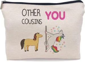 Cousin Gifts - Cosmetic Makeup Bag for Women & Girls, Other Cousins And Me Makeup Bag
