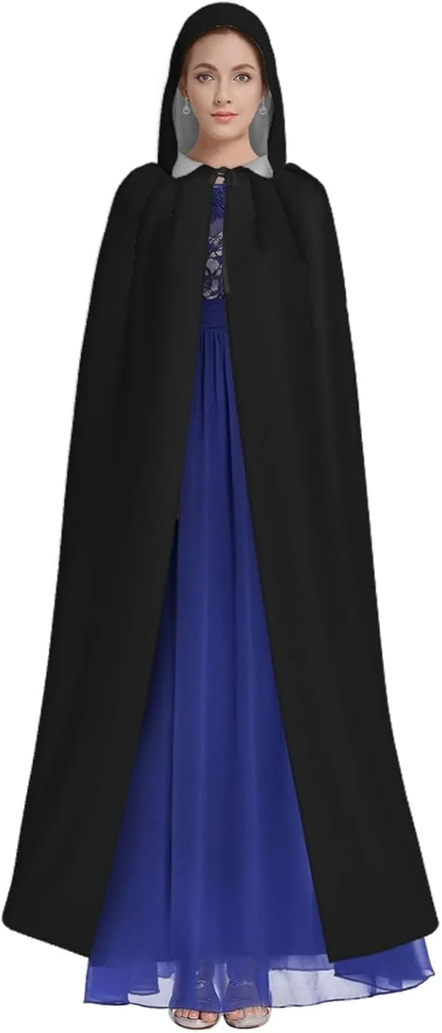Customized Hooded Cloaks Unisex Full Length Personalized Cosplay Cape with Photo Text for Christmas Halloween Party