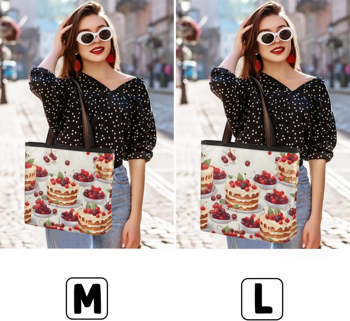 Cute American Football Striped Tote Bag with Zipper 15 Inch Canvas Tote Bag for Women Shoulder Handbag