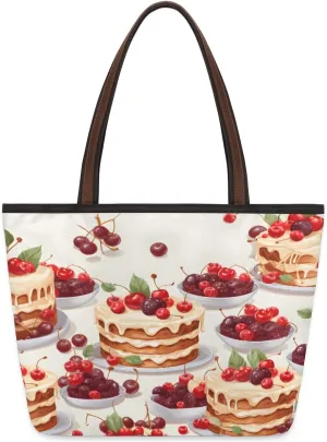 Cute American Football Striped Tote Bag with Zipper 15 Inch Canvas Tote Bag for Women Shoulder Handbag