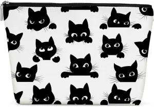 Cute Cat Mom Gifts, Makeup Bag, Funny Cosmetic Bag Cat Gifts for Women, Cats Lover Gift for Pet Owner Birthday Nurse Mothers Day Friendship Travel Toiletry Bags