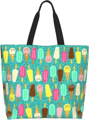 Cute Colorful Fishs Women's Tote Bag Large Capacity Single Shoulder Bags Handbag for Shopping Work