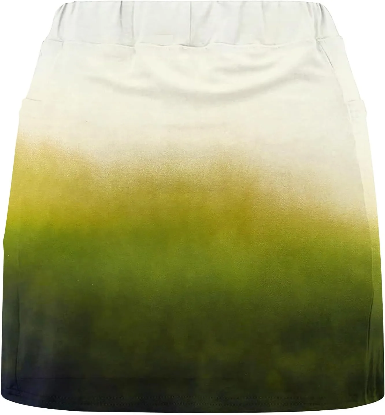 DDAPJ pyju Skorts for Women Dressy Casual Gradient Color High Waisted Tennis Skirt with Shorts Underneath Summer Clothes