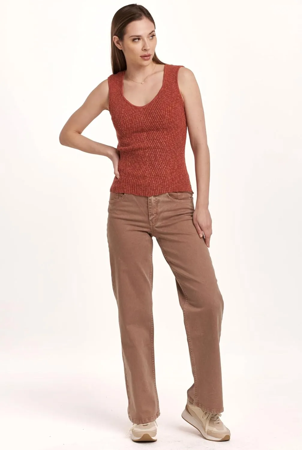 DEAR JOHN Women's Neomi Decollete Neck Tank