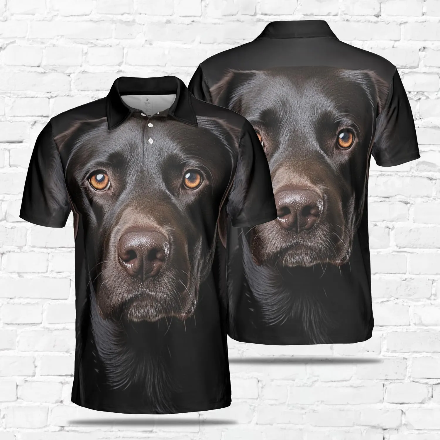 Dog Face Polo Shirts for Men - Dog Breed Mens Quick Dry Short Sleeve Polo Shirts Series 19