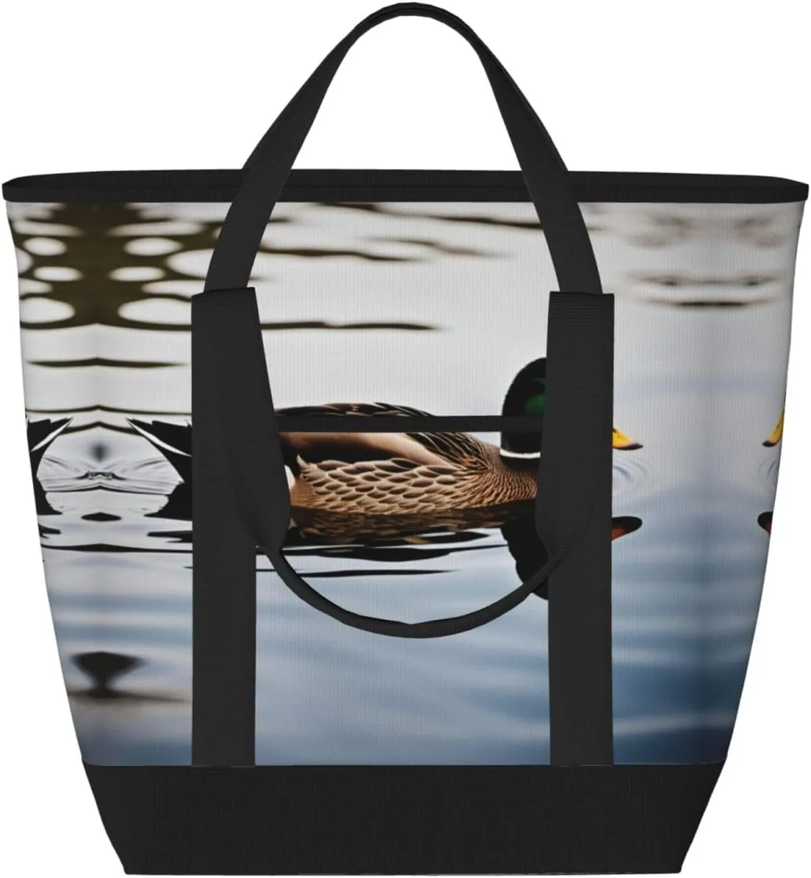 domestic duck Women's tote bags and reusable women's beach bags are suitable for travel insulation and cooling bags.