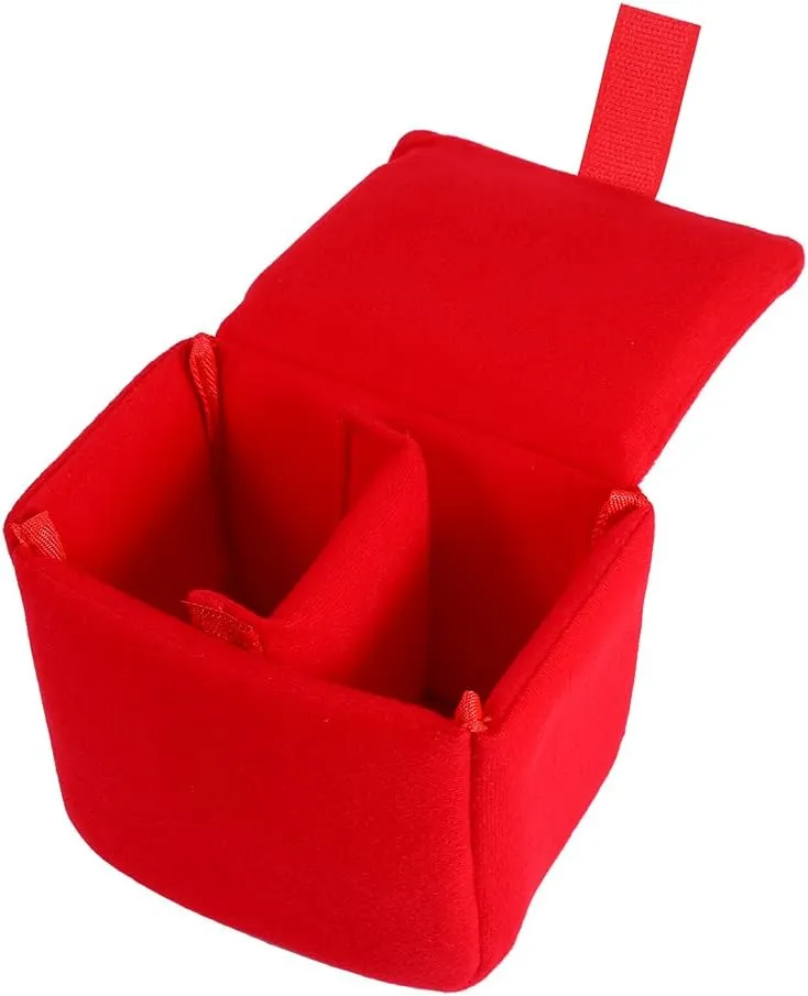 DSLR Camera Bags, Portable Camera Cases Camera Bag Insert Pads Camera Shock Protection Cases Messenger Bags Camera Bags Photography Accessories(red)