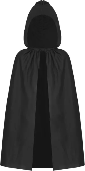 Dxhycc Kids Hooded Cloak Cape Unisex Halloween Cloak for Boys Girls Halloween Christmas Role Play Cosplay Costume