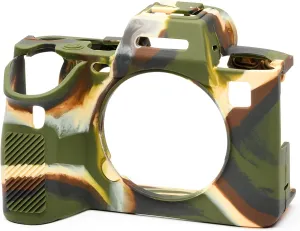 easyCover Camera case Silicone Protective Cover for Sony A7 4 / A7R 5 Camouflage