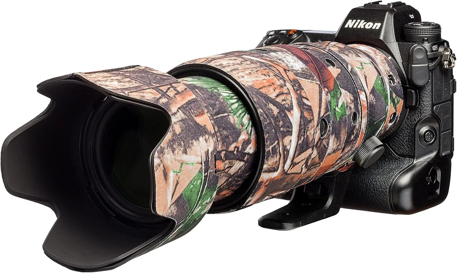 easyCover Neoprene Lens Oak Lens Protection Compatible with Nikon Z 100-400mm f/4.5-5.6 VR S Forest camouflage