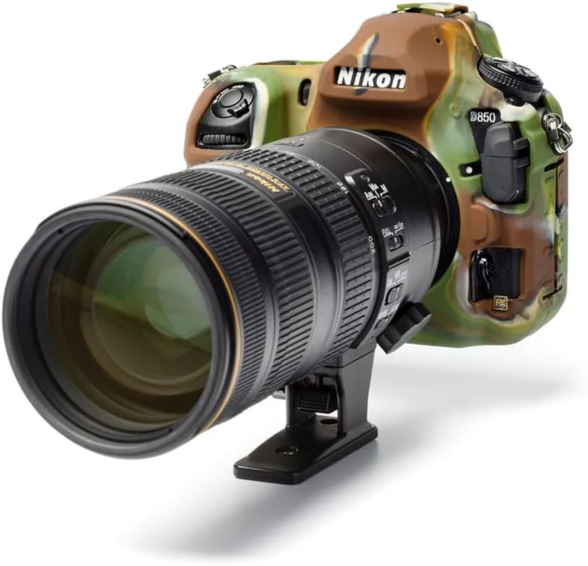 easyCover Silicone Case for Nikon D850 Camera, Camouflage
