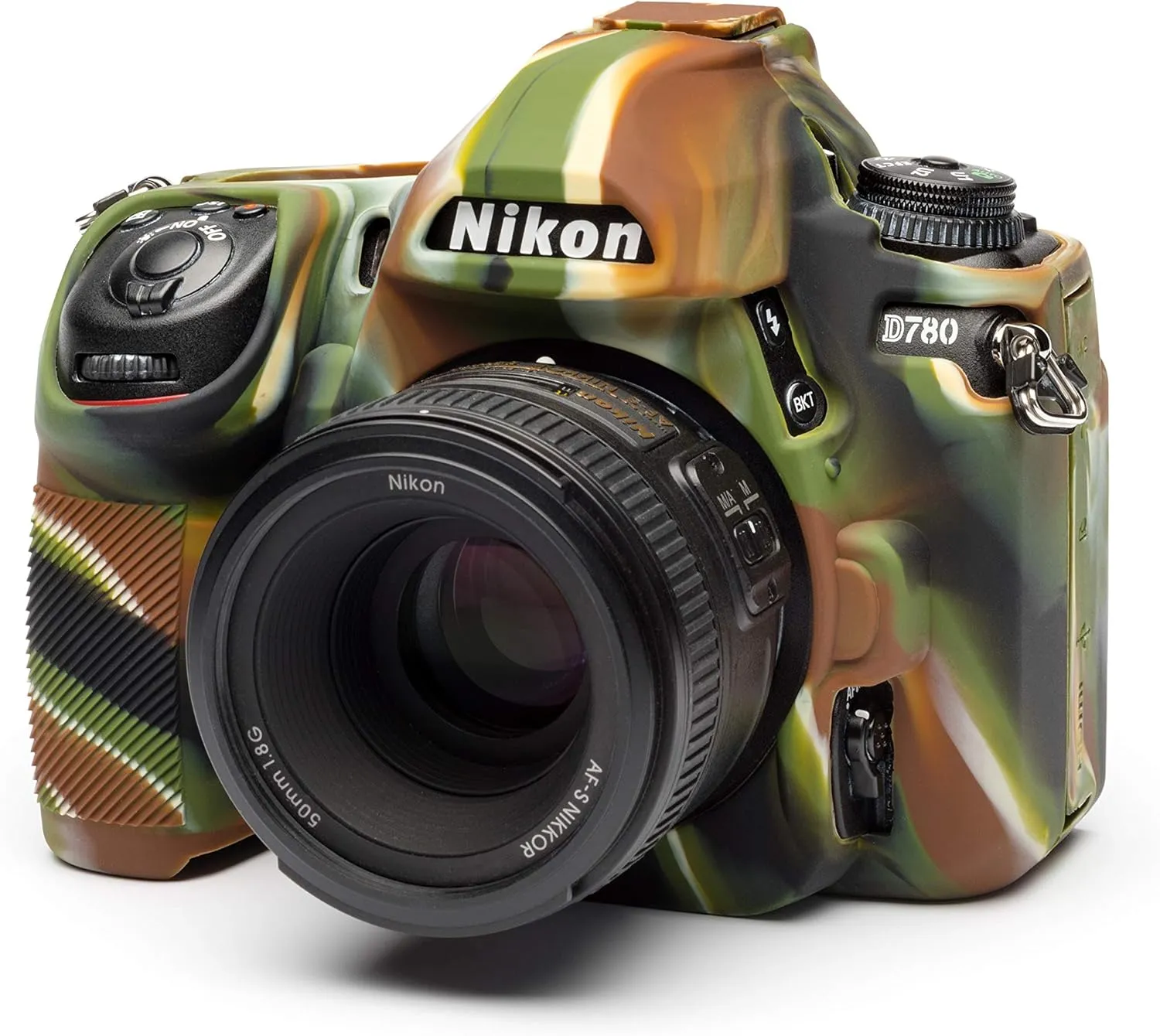 easyCover Silicone Protection Cover for Nikon D780 Camera, Camouflage