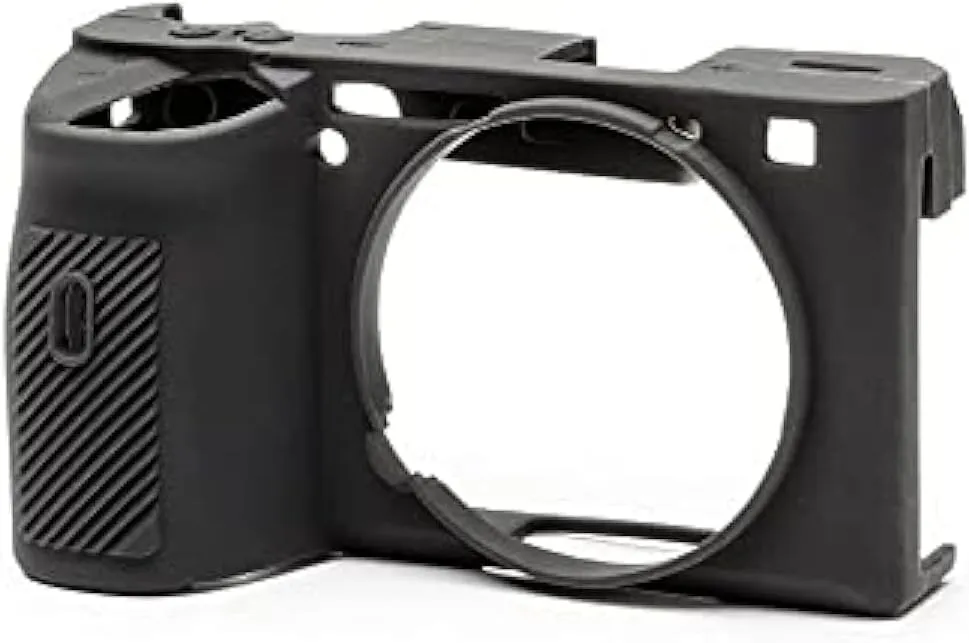 easyCover Silicone Protection Cover for Sony A6600 Camera, Black
