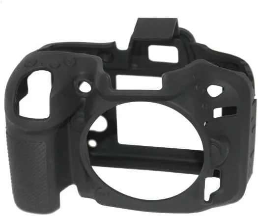 EasyCover Silicone Protective Camera Case compatibe with Nikon D7100 / D7200 black