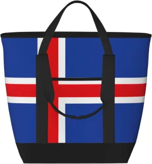 Flag of Iceland Women's tote bags and reusable women's beach bags are suitable for travel insulation and cooling bags.
