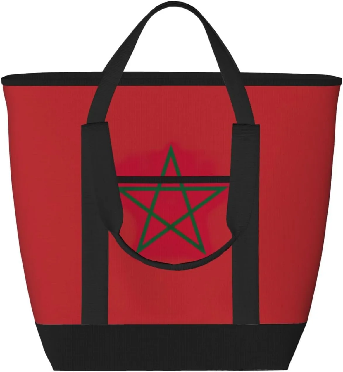 Flag of Morocco Women's tote bags and reusable women's beach bags are suitable for travel insulation and cooling bags.
