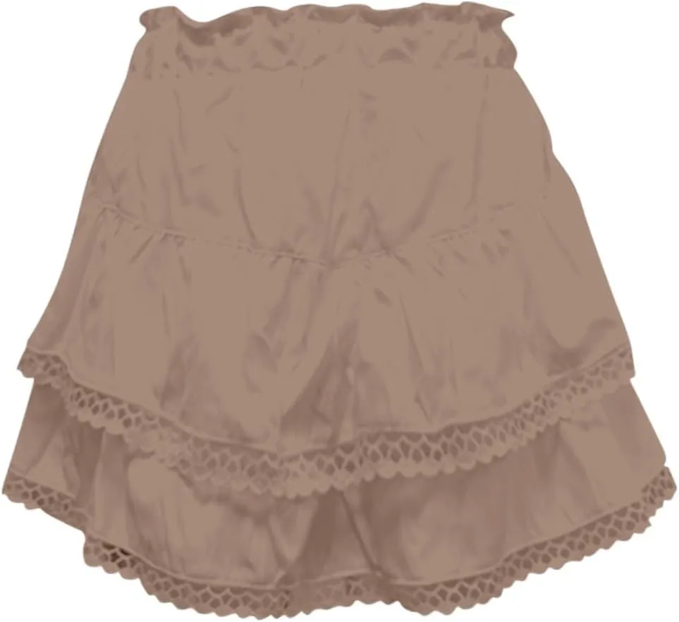 Flowy Shorts for Women Ruffle Skorts Mini Skirts High Waisted Teen Gilrs Tennis Skort Summer Chiffon Boho Skirts