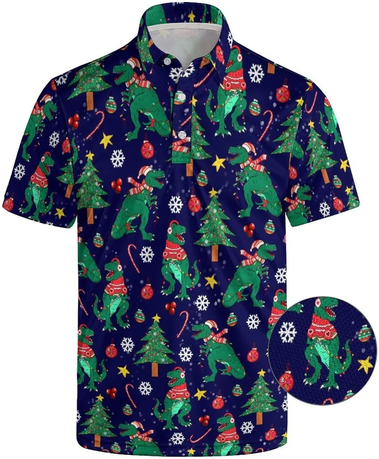 Funny Golf Shirts for Men Golf Polos Short Sleeve Quick Dry Performance Moisture Wicking Polo Shirt