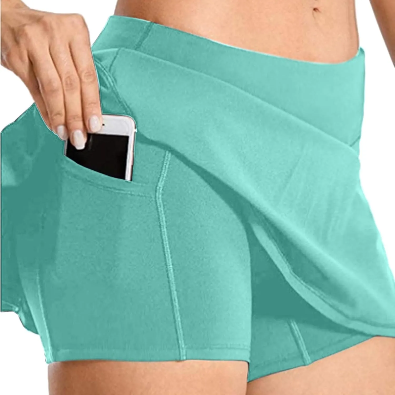 FZVYD Women's Pleated Tennis Skirts with Pockets High Waisted Golf Skorts Running Skirt Athletic Short Skort for Workout