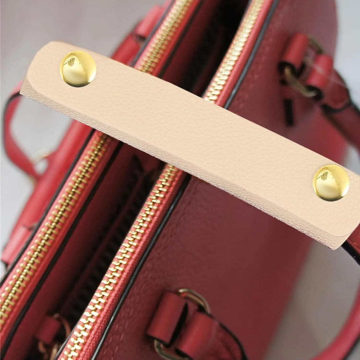 Gadpiparty Handbag Handle Leather Leather handle wrap leather bag handle cover Leather Luggage Handle Covers Wrap Covers: PU
