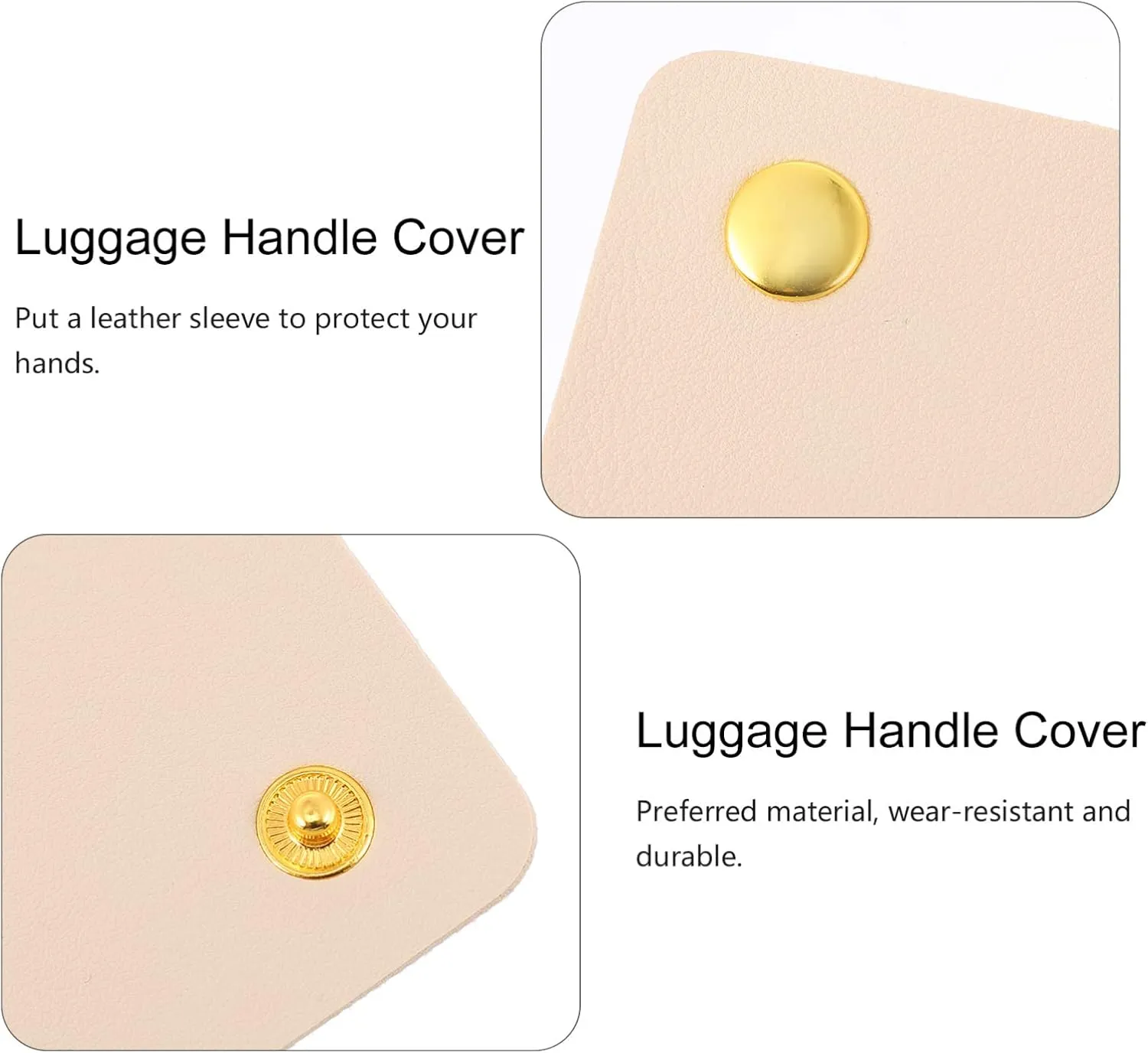Gadpiparty Handbag Handle Leather Leather handle wrap leather bag handle cover Leather Luggage Handle Covers Wrap Covers: PU