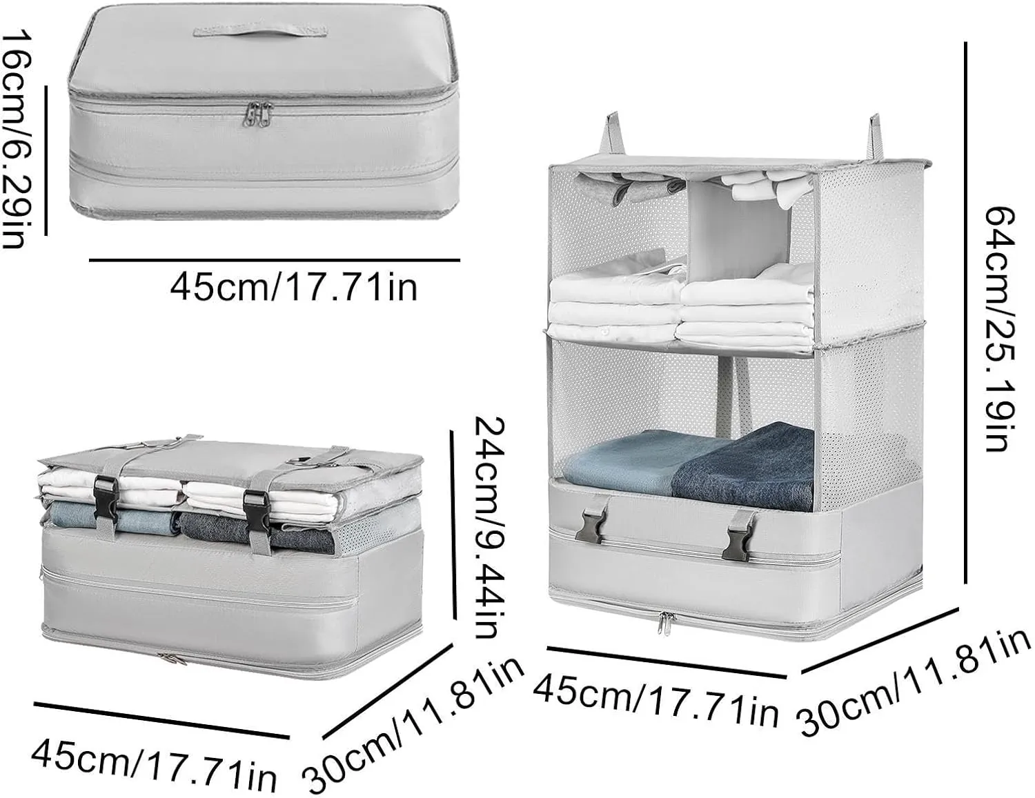 Garment Bag Travel Organizer, Compression Packing Cubes,Compression Travel Bag Organizer | Compression Travel Bag Organizer Travel Packing for Apartment
