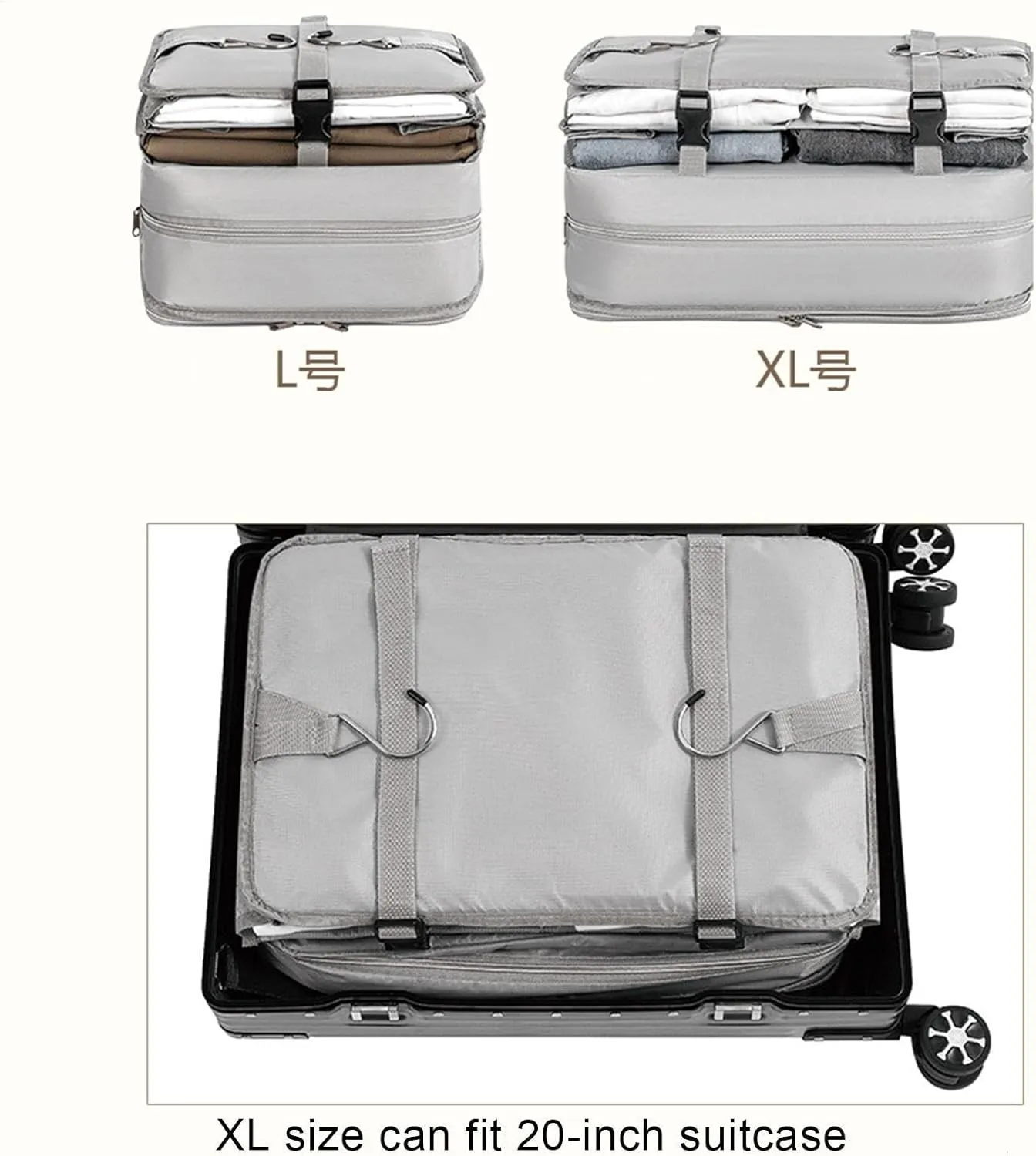 Garment Bag Travel Organizer, Compression Packing Cubes,Compression Travel Bag Organizer | Compression Travel Bag Organizer Travel Packing for Apartment