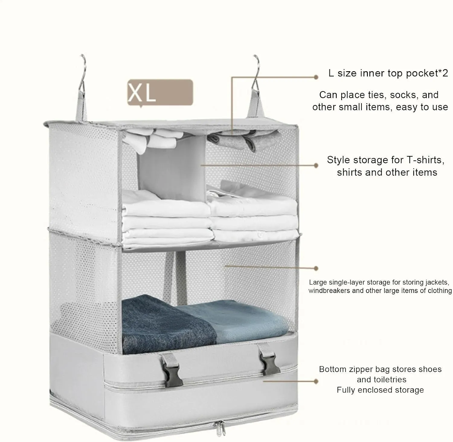 Garment Bag Travel Organizer, Compression Packing Cubes,Compression Travel Bag Organizer | Compression Travel Bag Organizer Travel Packing for Apartment