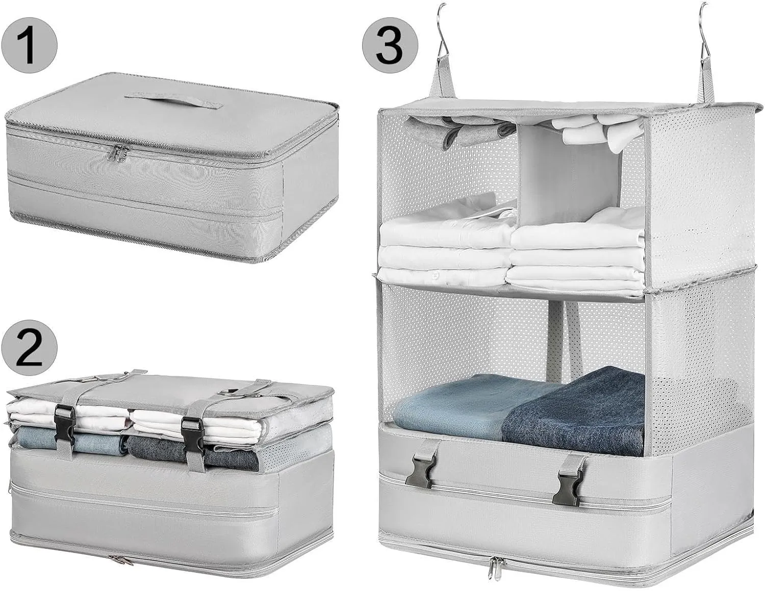 Garment Bag Travel Organizer, Compression Packing Cubes,Compression Travel Bag Organizer | Compression Travel Bag Organizer Travel Packing for Apartment
