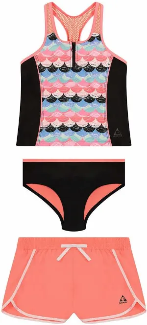 Gerry Girls 3-Piece Tankini & Shorts Swimsuit Set
