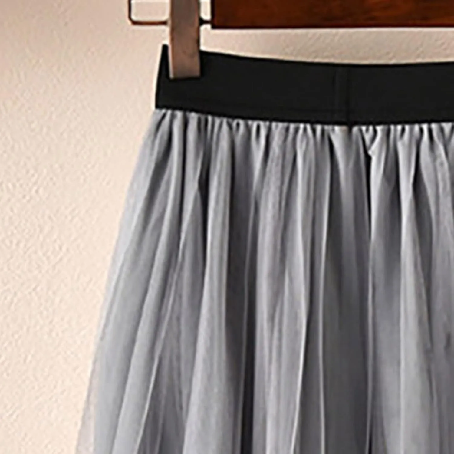Girls Pleated Elastic High Waist A-Line Boho Swing Maxi Long Skirt Soft Solid Color Seersucker Princess Tutu Skirts