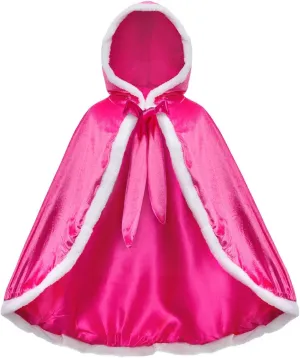 GOLDSTITCH Princess Hooded Cape Cloaks Costume Long Cape Cloak Costumes for Halloween Cosplay Party Dress